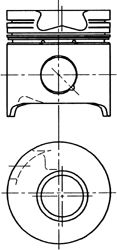 Поршень KOLBENSCHMIDT 94383640