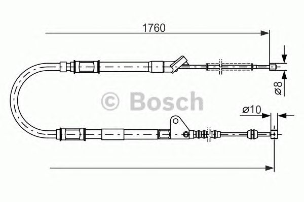 Трос ручника BOSCH 1 987 477 541