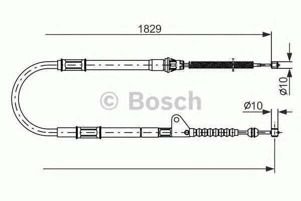 Трос ручника BOSCH 1 987 477 545