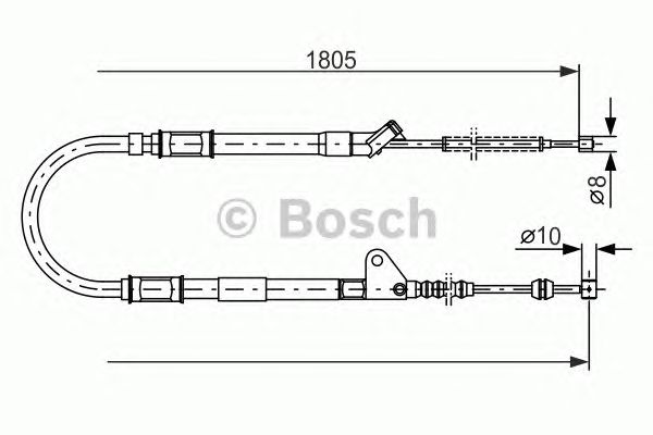 Трос ручника BOSCH 1 987 477 546