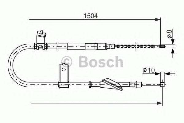 Трос ручника BOSCH 1 987 477 611