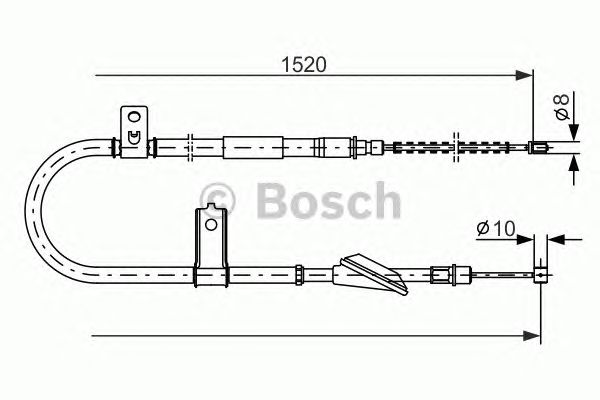 Трос ручника BOSCH 1 987 477 613