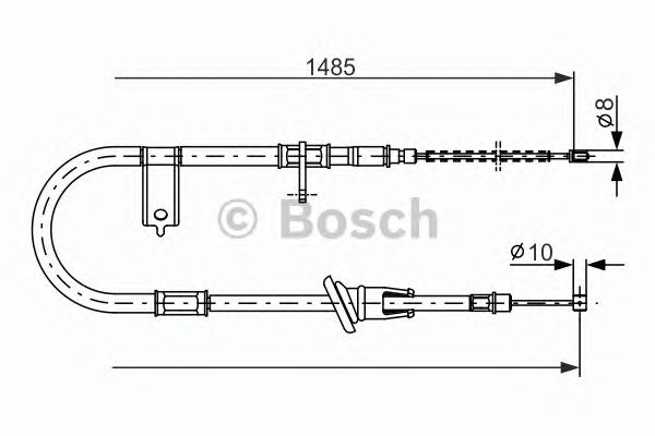 Трос ручника BOSCH 1 987 477 614