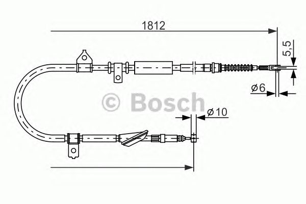 Трос ручника BOSCH 1 987 477 888