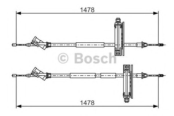 Трос ручника BOSCH 1 987 477 932