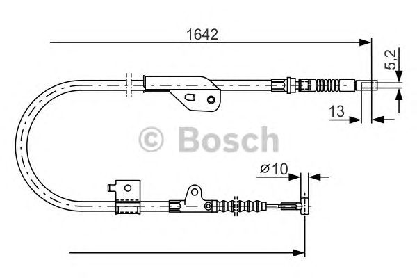 Трос ручника BOSCH 1 987 477 981