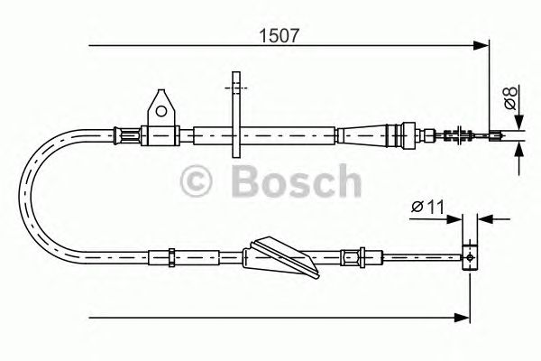 Трос ручника BOSCH 1 987 477 995