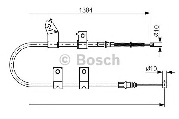 Трос ручника BOSCH 1 987 482 082