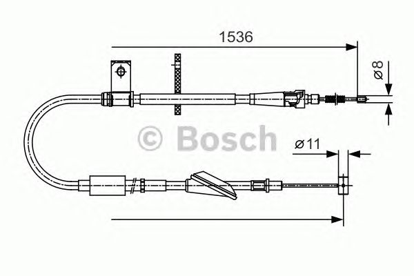 Трос ручника BOSCH 1 987 482 137
