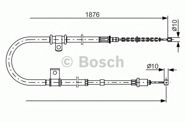 Трос ручника BOSCH 1 987 482 183