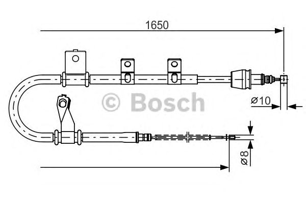 Трос ручника BOSCH 1 987 482 210