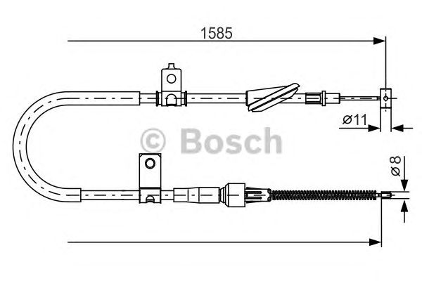 Трос ручника BOSCH 1 987 482 257