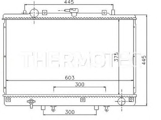 Радиатор, охлаждение двигателя THERMOTEC D75007TT