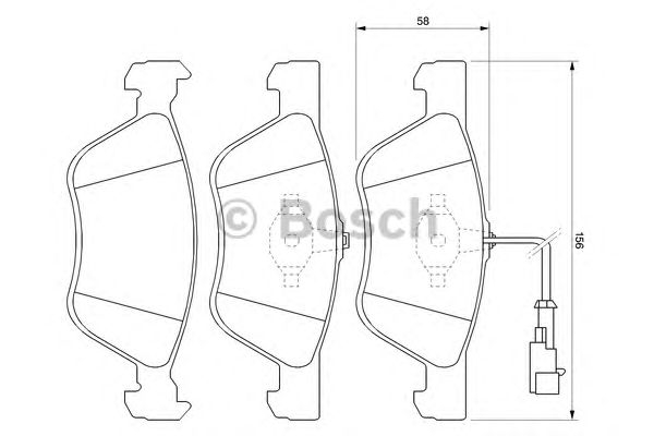 Тормозные колодки BOSCH 0 986 424 578