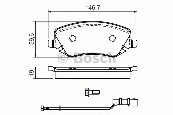 Тормозные колодки BOSCH 0 986 424 679