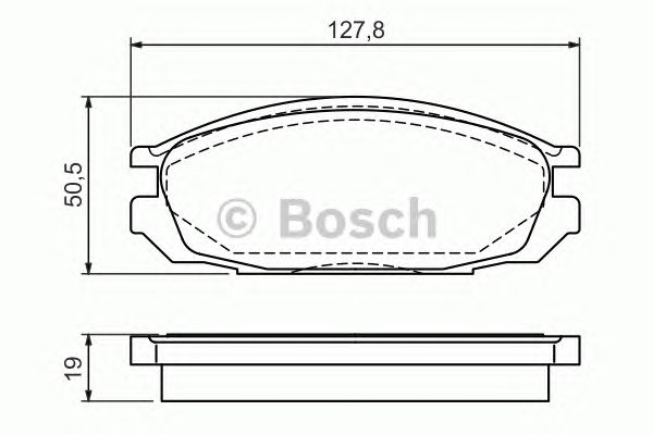 Тормозные колодки BOSCH 0 986 461 133