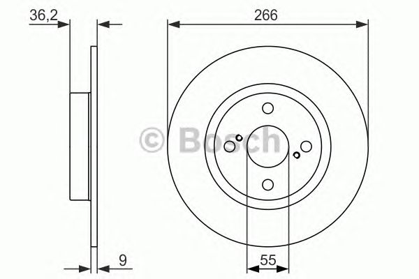 Гальмівний диск BOSCH 0 986 479 335