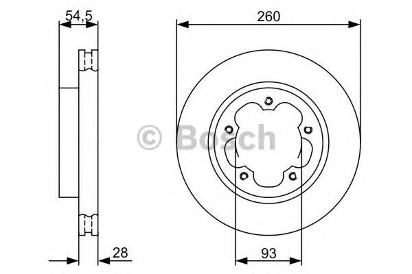 Тормозной диск BOSCH 0 986 479 392