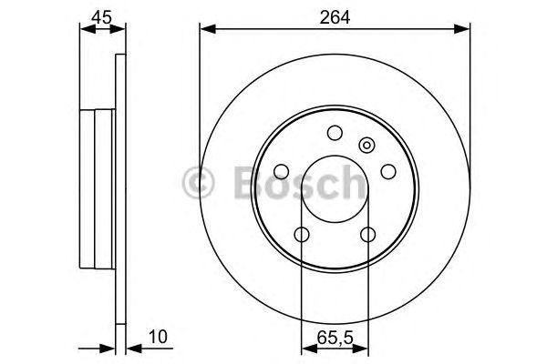 Тормозной диск BOSCH 0 986 479 516