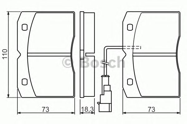 Тормозные колодки BOSCH 0 986 494 276