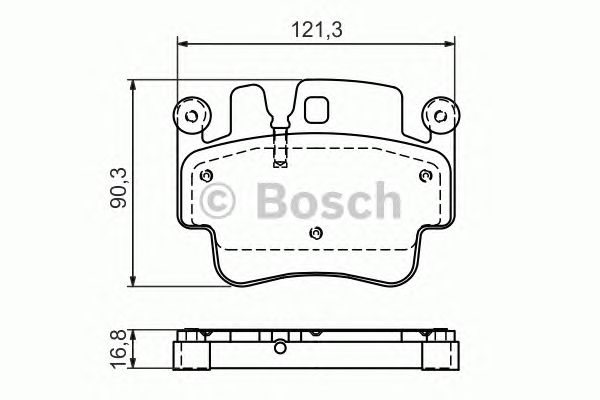 Тормозные колодки BOSCH 0 986 494 281
