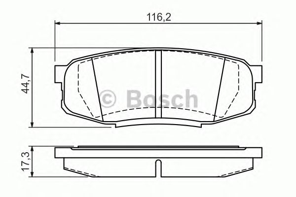 Тормозные колодки BOSCH 0 986 494 380