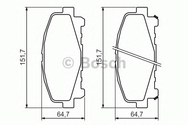 Тормозные колодки BOSCH 0 986 494 382