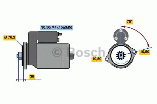 Стартер BOSCH 0 001 312 110