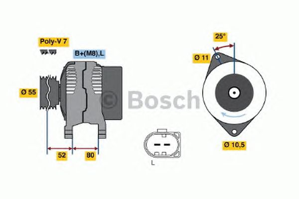 Генератор BOSCH 0 986 046 060