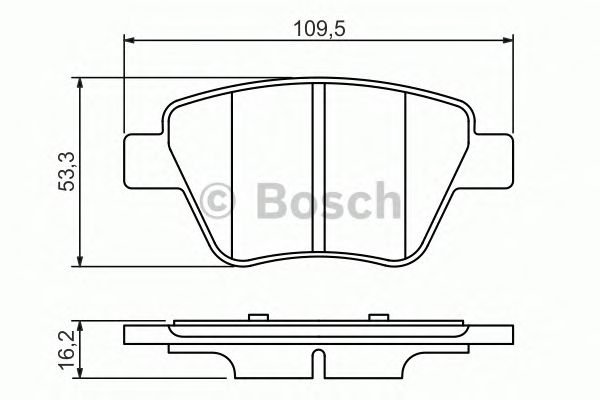Тормозные колодки BOSCH 0 986 494 416
