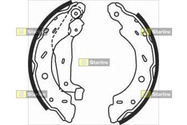 Тормозные колодки STARLINE BC 07750