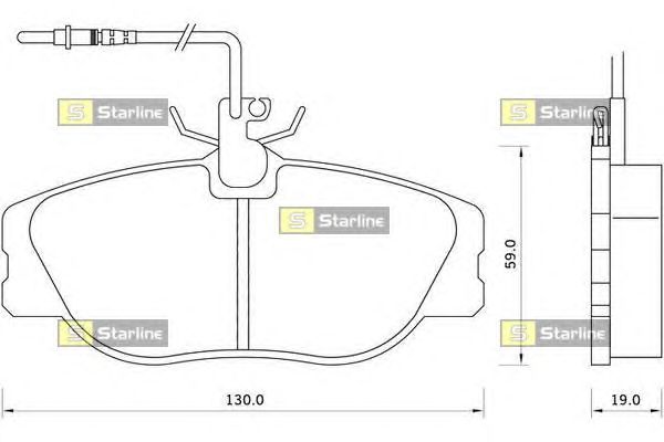 Тормозные колодки STARLINE BD S096