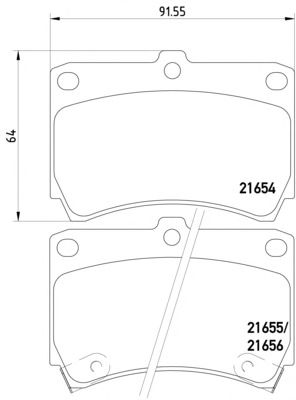 Тормозные колодки TEXTAR 2165404