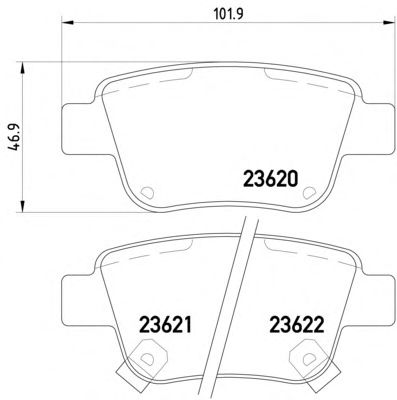 Тормозные колодки TEXTAR 2362002