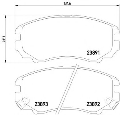 Тормозные колодки TEXTAR 2389105