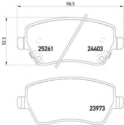Тормозные колодки TEXTAR 2440301