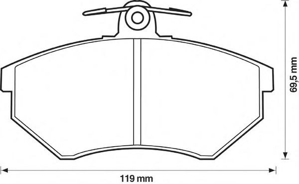 Тормозные колодки JURID 571357J