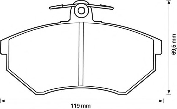 Тормозные колодки JURID 571376J