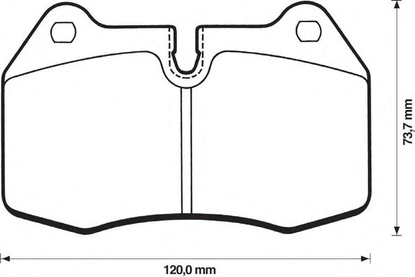 Тормозные колодки JURID 571852J