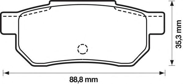 Тормозные колодки JURID 572135J