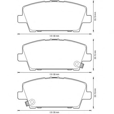 Тормозные колодки JURID 572579JC