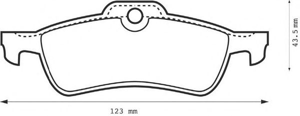 Тормозные колодки JURID 573056JC