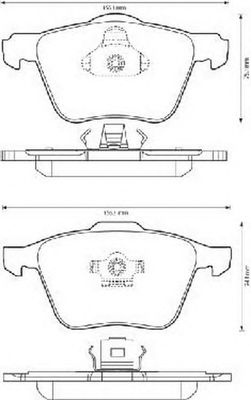 Тормозные колодки JURID 573143JC
