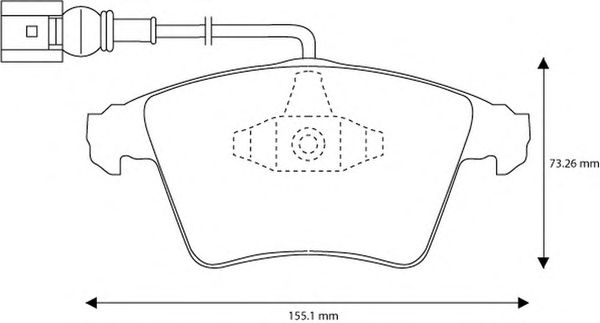 Тормозные колодки JURID 573159J-AS