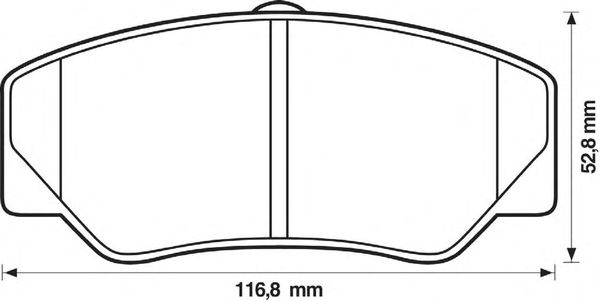 Тормозные колодки BENDIX 571336X