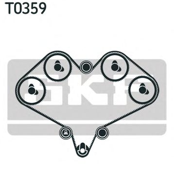 Комплект ремня ГРМ SKF VKMA 92008