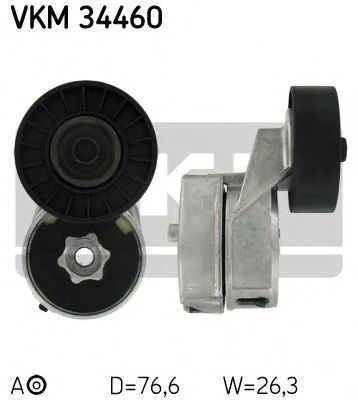 Натяжной ролик поликлинового ремня SKF VKM 34460