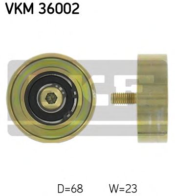 Направляющий / паразитный ролик  поликлинового ремня SKF VKM 36002