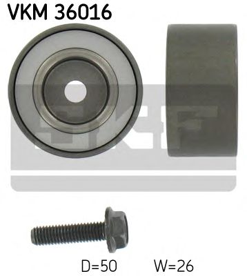 Направляющий / паразитный ролик поликлинового ремня SKF VKM 36016