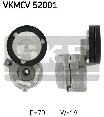 Натяжной ролик поликлинового ремня SKF VKMCV 52001